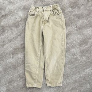 Zara Kids Beige/Green Jeans 5-6 years